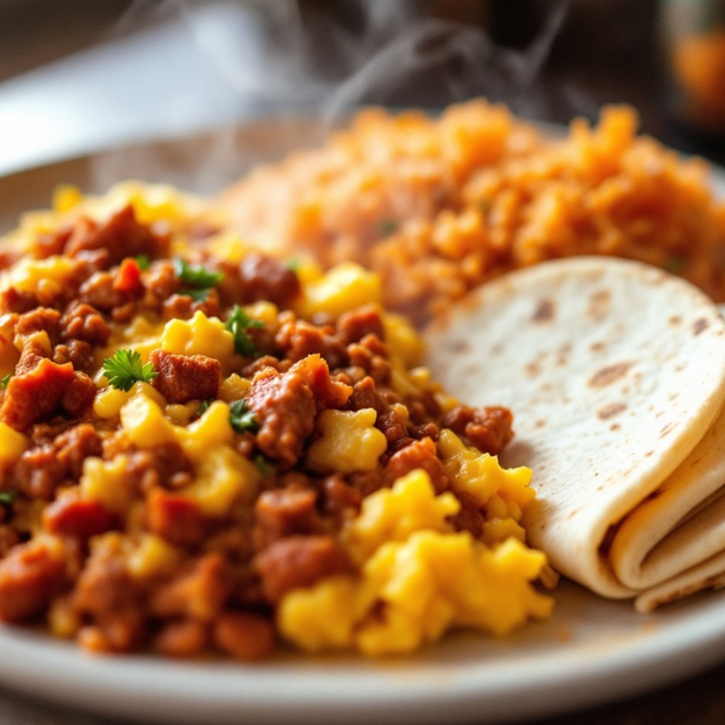 Huevos con Chorizo