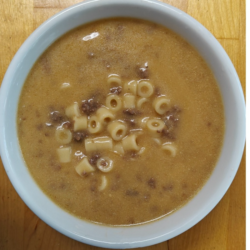 Cheeseburger Macaroni Soup
