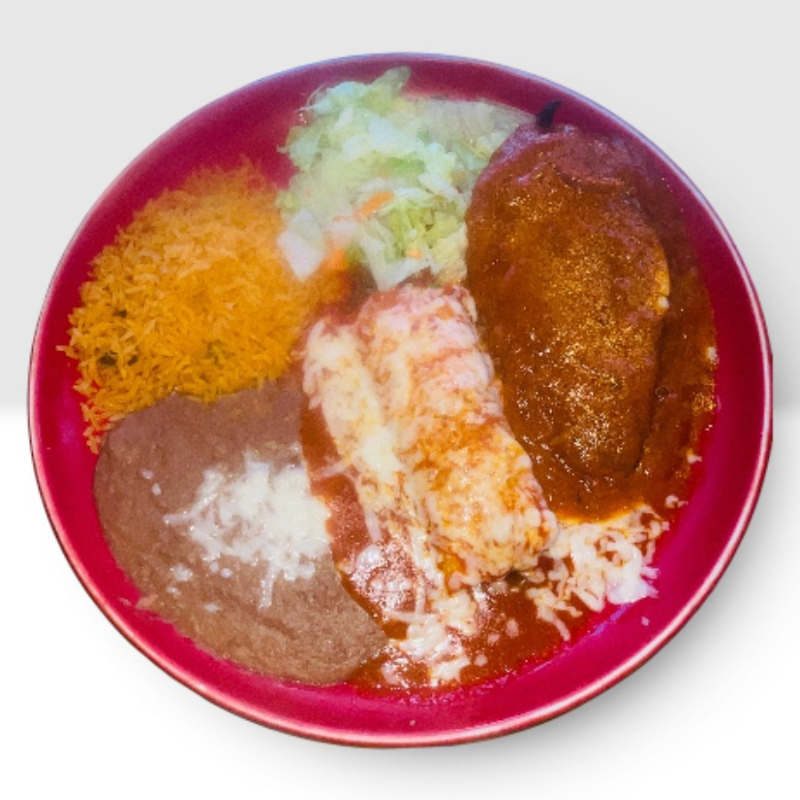 #6. Enchilada y Chile Relleno Combo