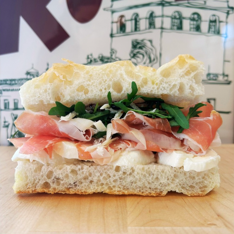 Crudo di Parma and Mozzarella