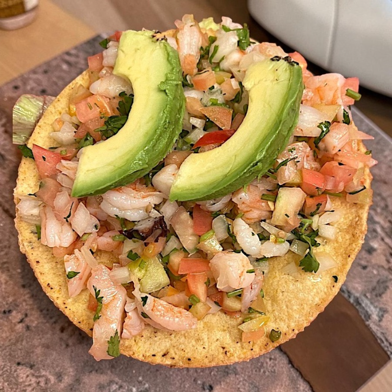 Tostada de Camaron